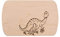 Frühstücksbrettchen Dionsaurier Dino aus Naturholz – Holzbrett mit Dinomotiv – Personalisierbar mit Namen & Gravur – für Kinder & Erwachsene