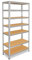 shelfplaza® 200x90x40cm Home Schwerlastregal verzinkt/Metallregal mit 7 Böden/Kellerregal Metall, Garagenregal, Werkstattregal oder Regal Lagerregal/Steckregal Metall mit 125kg Tragkraft