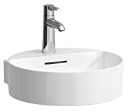 LAUFEN VAL Handwaschbecken, unterbaufähig, 1 Hahnloch, mit Überlauf, 400x425mm, H8112814001041, Farbe: Weiß