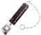White Hinge Limited Heavy Duty Spring Loaded Pull Chain Bolt Gate/Garage Door Ground Latch Lock