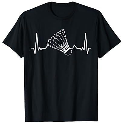 Badminton Federball Badmintonspieler Herzschlag BADMINTON T-Shirt