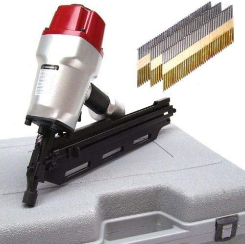 Druckluft Nagelgerät 34° 55422 Streifennagler 55-90mm Nagler incl 1000 Nägel AWZ