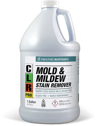 CLR PRO Heavy Duty Mold and Mildew Stain Remover, 1 Gallon Bottle