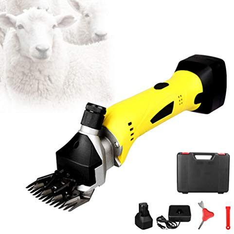 BrightFootBook Tondeuse Mouton électrique sans Fil,Cheveux de Tondeuse à Mouton avec Deux Batteries, Cheveux Tondeuse Electrique à Mouton