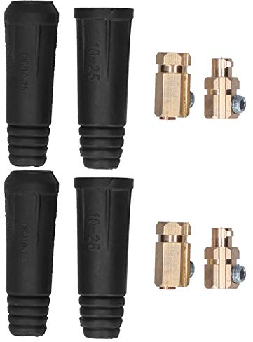 Schweißverbindersatz, DKJ10‑25 European Style Schweiß Kabel Schnellkup Plung Schweißkabel Panel Stecker für 10-25 mm² Kabel