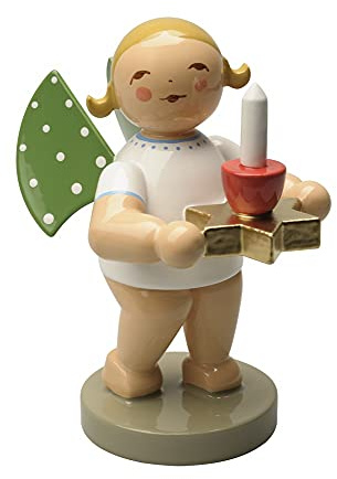 Wendt & Kühn [SA2024/02] Engel mit Sterntülle und Kerze, ro/t