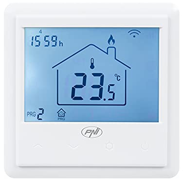 Thermostat Intelligent intégré WiFi PNI CT25PE, contrôle Internet, Chauffage au Sol électrique, Application Mobile Tuya Smart