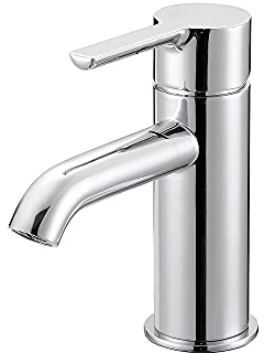 Loch & Lomond HJ544-EJCP Badezimmer-Wasserhahn mit Einzelpfostenhalterung, Einhandarmatur mit Pop-Up-Ablauf, moderne Einlochmontage, Spültischarmatur mit optionaler Deckplatte, poliertes Chrom