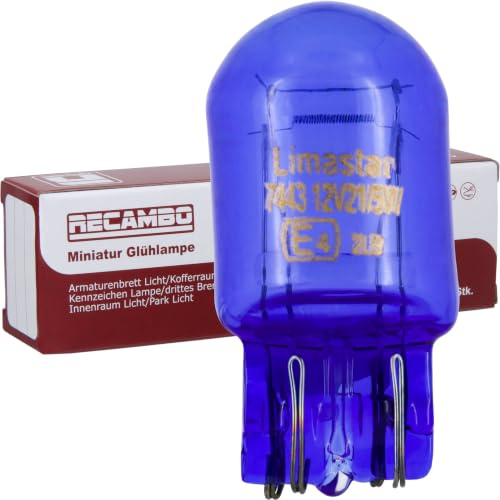 phil trade 2x Halogen T20 Scheinwerferlampe Birne 21W 12V Abblendlicht Fernlicht Glühlampen | E - Prüfzeichen | Sockel T20 - Xenon Weiß