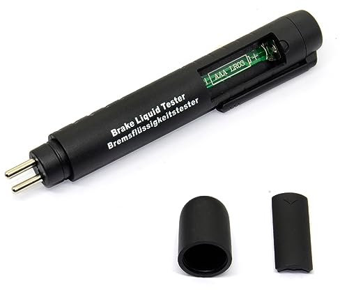 Testeur de batterie de voiture Testeur de liquide de frein de voiture for DOT3 / Dot4 Essais numériques liquides de la batterie 5led Indicateur Eau de l'humidité Compact pour Voiture Camion Marine Mot