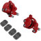 Minimoto Pinza Freno a Disco Posteriore a Disco, Mini Moto Cinese Scooter Dirt Pocket Bike Bambini Quad ATV Rosso Anteriore con Paia Pastiglie di Ricambio Adatte per Bambini 43cc