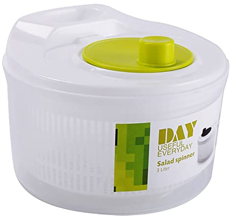Luckxing Salad Spinner Dryer Salad Washer Quick Design BPA Dry Off & Drain Lettuce And Vegetable Large Capacity & Dishwasher Safe Household Fruit Dehydrator Drainer, Manual Salad Washer For Kitchen