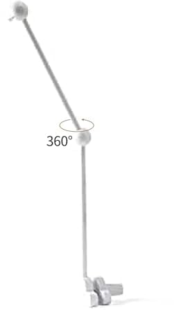 Baby Mobile Halterung Holz, Mobile Halterung für Babybett Wickeltisch 360 Grad Drehbar Höhe Einstellbar, Wolken Baby Mobile Halterung für Geburt Geschenk Kinder (Weiß, Wolken)