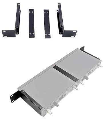 Rack Mount Hardware for Dual Shure SLX SLXD4 Wireless Receivers Combining Together,19 Inch Rack Mount Kit