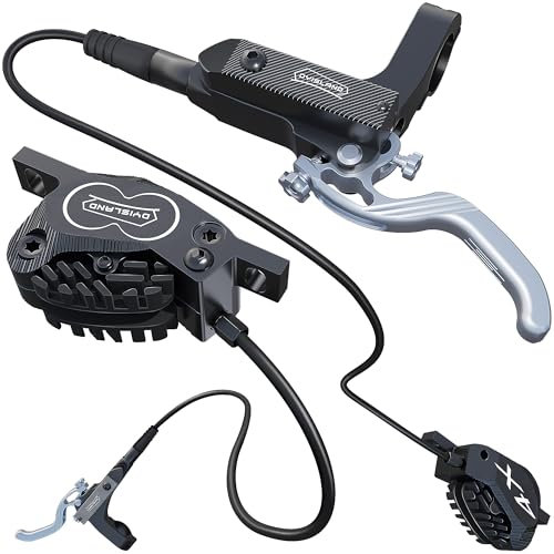 DYISLAND SD-230X MTB Hydraulische Scheibenbremse Satz 2-Kolben/4-Kolben, Aluminium Vorder- und Hinterrad Zwei-Finger-Bremshebel, Bremsensatz für Mountainbike