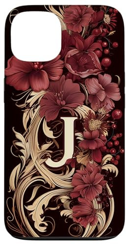 Initial Letter J Case for iPhone 13