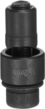 QUARKZMAN Perforadora de Chapa de Acero con Agujero de Perforación de 15.2mm Acero de Rodamiento Corte Preciso para Chapa de Metal Fregadero Acero Inoxidable Negro