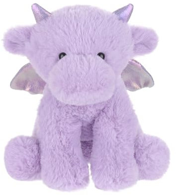 Apricot Lamb Purpur Drache Plüschtiere für Kinder, weiche niedliche Kuscheltier für Baby Mädchen und Jungen, Flauschige Purpur Drache Lila 20 cm