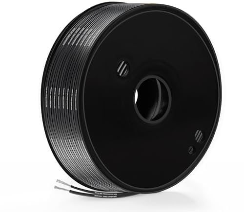 1,3mm² Elektrokabel,THUN-CT 16 AWG Flachkabel 30m,2-adriges Kabel, Verzinnter Kupfer, PVC Isolierung, 300V, -20℃ bis 80℃, Für Haushaltsgeräte, DIY Elektronik, LED-Streifen, Auto