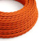LEDSone 10 Meters/32.8FT orange Braided Cable, 2 Core Electrical Cable, Vintage Braided Flex Cable Twisted Fabric Electrical Wire for DIY Lamps Industrial Pendant Lights Lighting Appliances