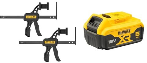 DeWalt Clamps for Guide Rails, DWS5026-XJ + DEWALT Battery