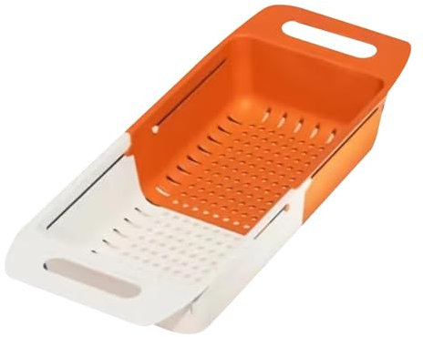 Cestello di scarico grande sopra il lavello - Cestello di scarico per lavello da cucina espandibile con manici | Lavatrice per frutta regolabile per lavello, filtro portatile sopra il lavello