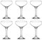 TOLASTO 6 Pcs 235ml Champagne Saucers - Martini Cocktail Glasses, Vintage Classic 20s Art Deco Party, Margarita, Whiskey, Gin, Tequila, BPA-Free, Dishwasher-Safe, Clear