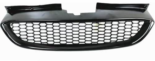 Griglia fendinebbia per auto Strisce di finitura della griglia anteriore, griglia a nido d'ape nera opaca, kit carrozzeria