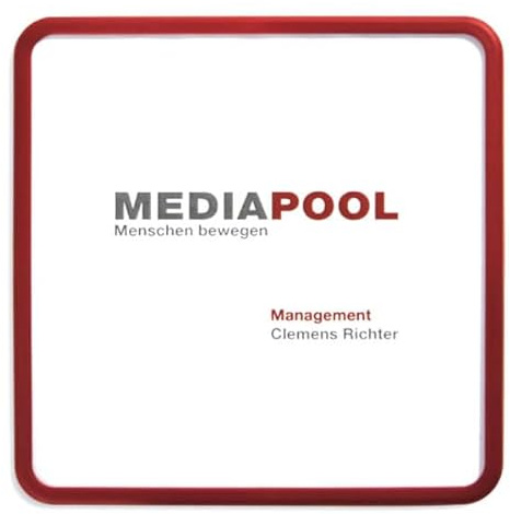 Büro Türschild 15,5 x 15,5cm – abgerundeter ABS-Rahmen – entspiegelte Abdeckung – Innenbereich – Einlage wechselbar – inkl. Montageset