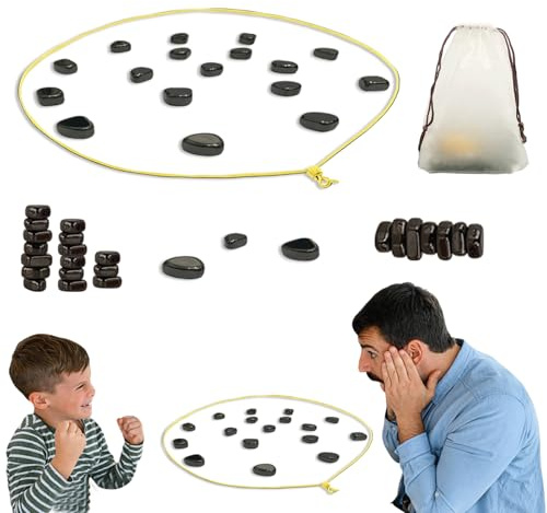 CNMTCCO Magnetic Strategy Game – 20 Magnetic Pieces with Lanyard and Storage Pouch, Portable Game for Teens and Adults, Ideal for Travel, Office, Focus Training and Gifts