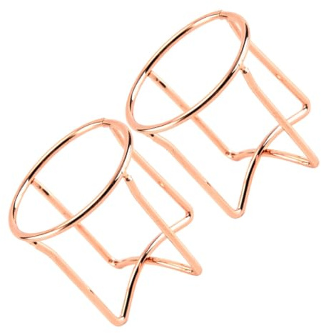 PENIKOKO Porte-éponge à Maquillage Support Séchage 2pcs Croix en Acier Carbone Or Rangement Cosmétique Délicat pour Filles et Femmes