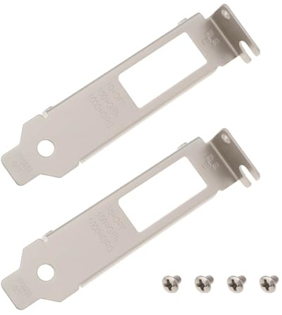 AS Axis Spindleon 2Pcs Low Profile Short Bracket Profile Network Card Bracket Compatible with Intel I350-T2 / I340-T2