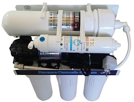 KONGMM Umkehrosmoseanlage, 800 GPD Level 5 Filterung RO Umkehrosmose-System Filtersystem, Aquarium-Filtersystem 3013-800G Wasserreiniger