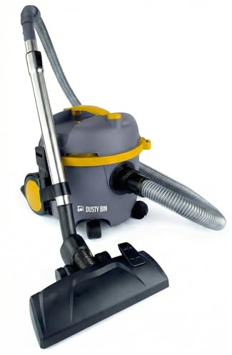 Dusty Bin DB03Y Bagless Vacuum Cleaners - Lightweight Cylinder Vacuums for Hardfloor & Carpet, Large 6L Canister, Powerful Corded Vacuum Cleaner for Car, Stairs & Pet Hair, Compact & Portable Vacuums
