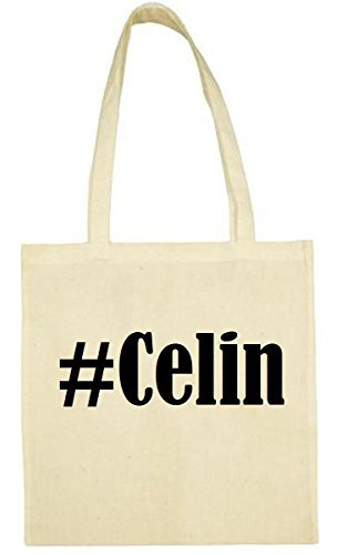 Reifen-Markt Tasche #Celin Größe 38x42 Farbe Natur Druck Schwarz