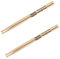 Rayzm Bacchette per Batteria 5A, Bacchette per Batteria/Percussioni in Robusto Noce Americano, Punte in Legno （2 Coppie）