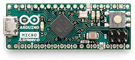Arduino Micro Without Headers [A000093] - Placa compacta con microcontrolador ATmega32U4, sin cabeceras, Ideal para proyectos electrónicos, Robots y Aplicaciones DIY IDE.