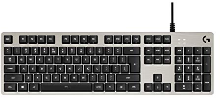 Logitech G413 Clavier Gamer Mécanique, Rétroéclairage rouge, Switchs Romer-G Tactiles, Aluminium 5052, Personnalisable, Relais USB, Français AZERTY - Noir