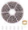 PandaHall Elite 1800 Stücke 304 Edelstahl Split Ringe Double Loop Jump Ring für Schmuck machen, mit Ring Werkzeuge, Außendurchmesser 5mm * 1,2 mm