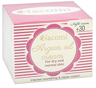Nacomi Argan Oil Cream Creme Nacht Argan mit Hyaluronsäure 30 + 50 ml