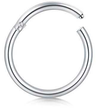 Briana Williams 18 Gauge Nasenpiercing segment clicker Nasenring Piercing Chirurgenstahl 8/10mm