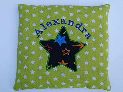 Wärmekissen Stern mit Namen