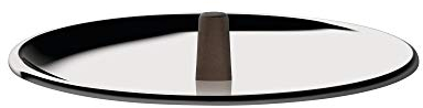 Alessi edo | PU200/14 - Coperchio in Acciaio Inox, Pomolo in Acciaio Inox con Rivestimento in PVD, Marrone