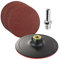 10 dischi abrasivi a grana mista da 125 mm con platorello e adattatore per trapano (include grana 60, 80, 120, 240)
