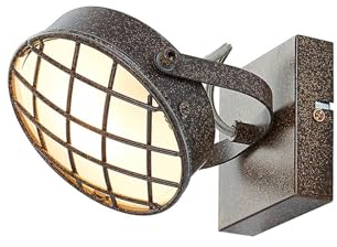 Foco 'Tamin' (Industrial) en Marrón hecho de Metal e.o. para Salón & Comedor (1 llama, G9) de Lindby | foco empotrado, lámpara de techo, lámpara de pared
