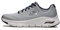 Skechers Arch Fit, Scarpe da Ginnastica Uomo, Gray Textile Synthetic Navy Trim, 45.5 EU