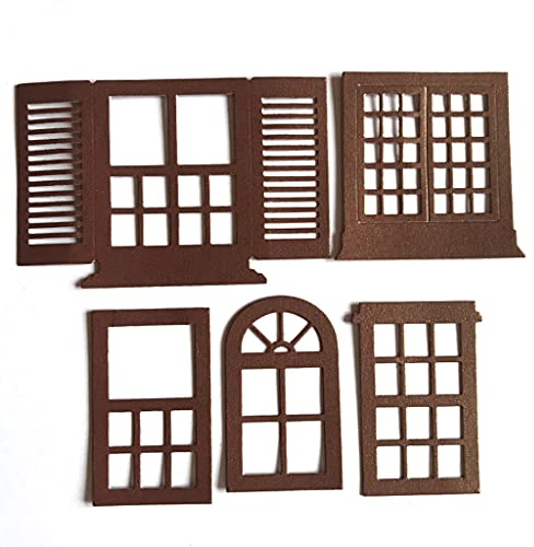 ECMQS Multi-Fenster-Stil DIY Stanzschablone, Scrapbooking Prägeschablonen Stanzformen Schablonen Für Scrapbooking, Fotopapier, Karten, Handwerk Prägen