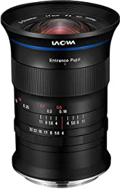 Venus Laowa 17 mm f/4 Ultra-Wide Zero-D Objektiv für Fuji GFX Mount Mittelformat-Kamera, Schwarz