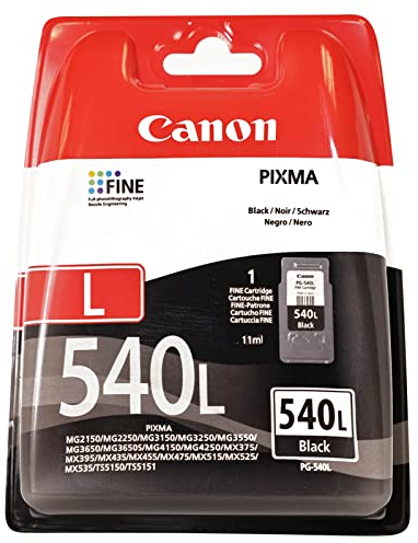 Canon Originaltinte PG-540, Größe L, Schwarz, Plastikverpackung (2018)