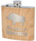 SPRUCHREIF · Flasque en acier inoxydable avec gravure · Cadeaux pour chasseurs · Cadeau chasseur · Flasque en bois · Idée cadeau hommes · Cadeau chasse · Alcool Flasque · Chasseur sanglier